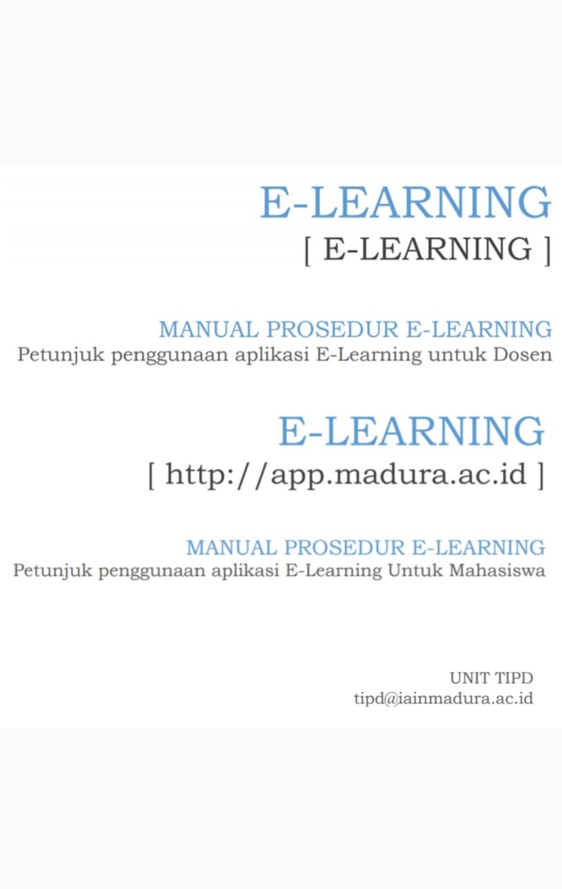 (E-LEARNING) Petunjuk Penggunaan Aplikasi E-Learning untuk Dosen dan Mahasiswa